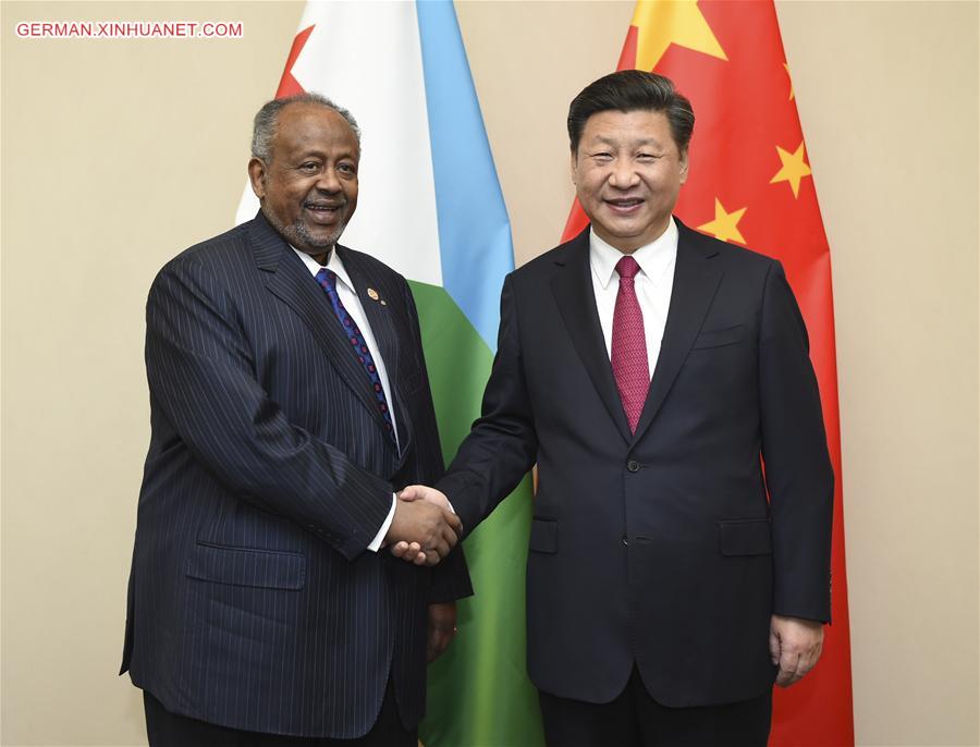 SOUTH AFRICA-CHINA-XI JINPING-DJIBOUTI PRESIDENT-MEETING