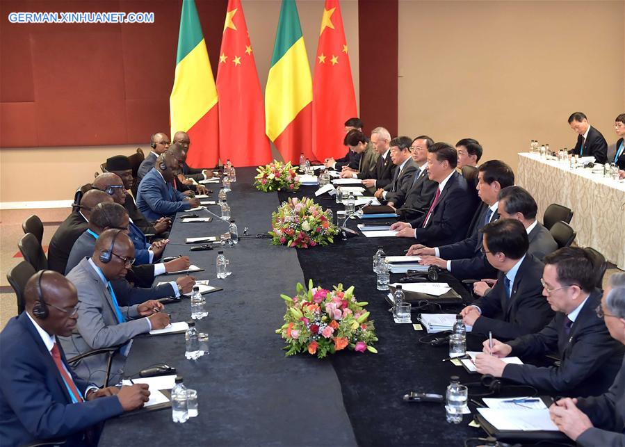 SOUTH AFRICA-CHINA-XI JINPING-MALI PRESIDENT-MEETING