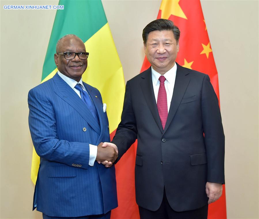 SOUTH AFRICA-CHINA-XI JINPING-MALI PRESIDENT-MEETING