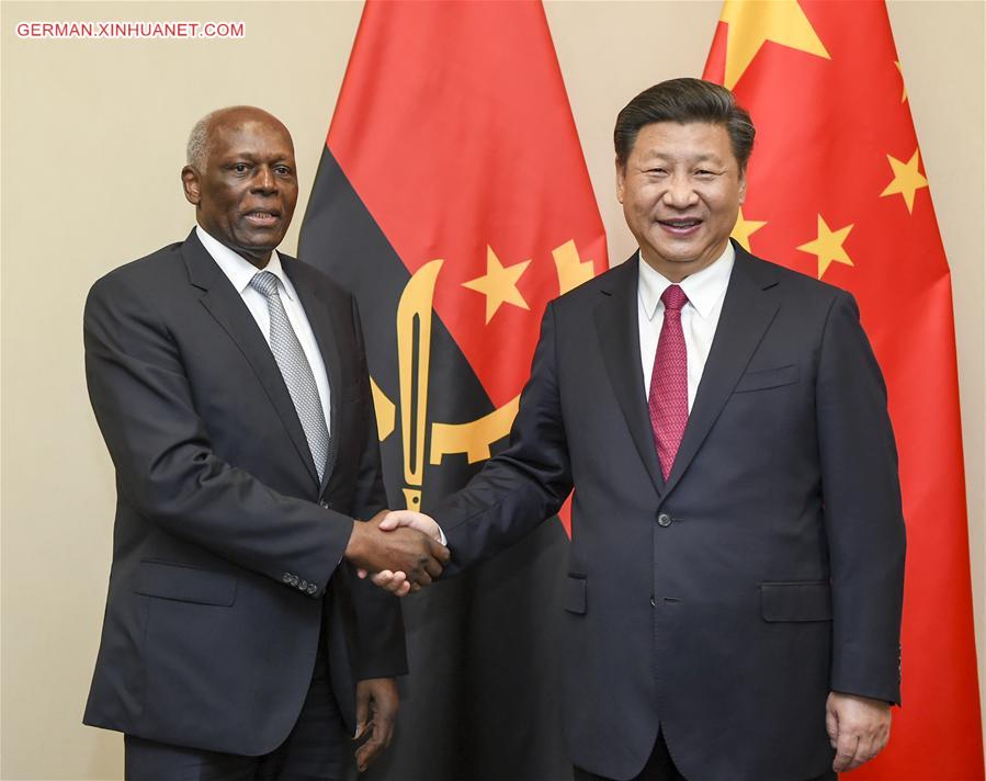 SOUTH AFRICA-CHINA-XI JINPING-ANGOLAN PRESIDENT-MEETING