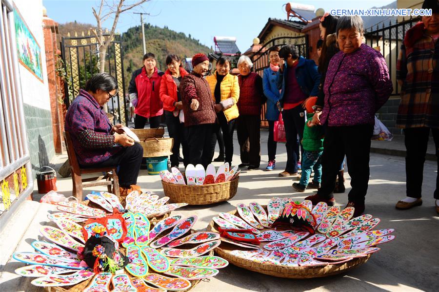 #CHINA-SHAANXI-NINGQIANG COUNTY-EMBROIDERY OF QIANG ETHNIC GROUP(CN)