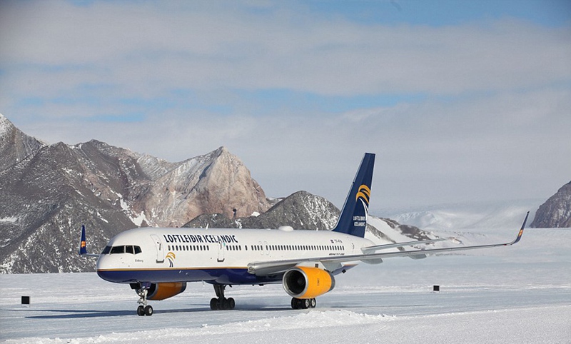 Boeing 757 landet erstmals in der Antarktis