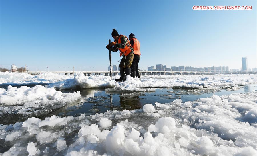 CHINA-HEILONGJIANG-HARBIN-ICE COLLECTING (CN)