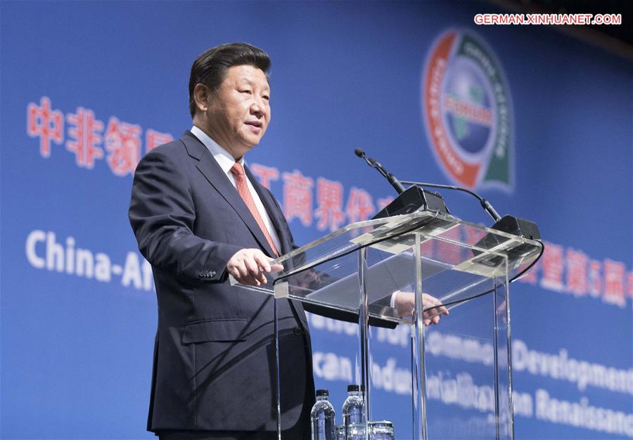 SOUTH AFRICA-JOHANNESBURG-CHINA-XI JINPING-BUSINESS CONFERENCE