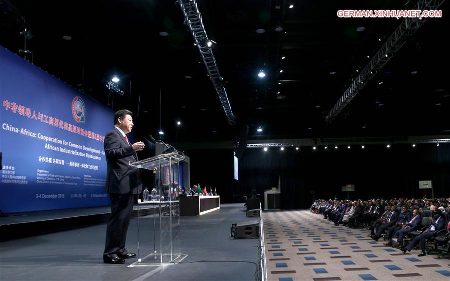 SOUTH AFRICA-JOHANNESBURG-CHINA-XI JINPING-BUSINESS CONFERENCE