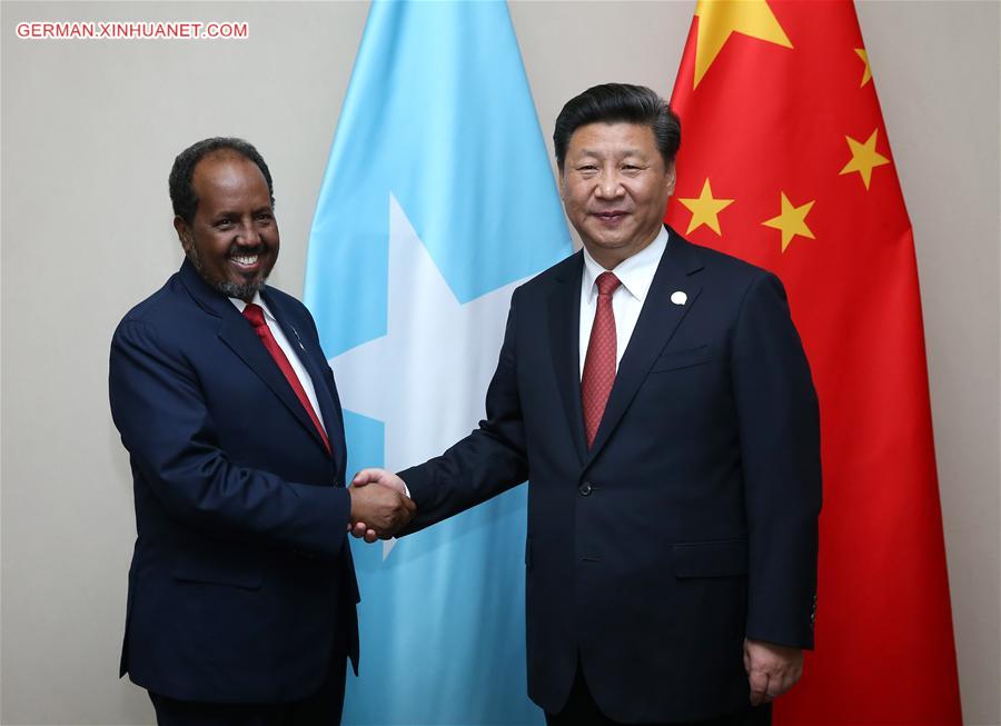 SOUTH AFRICA-CHINA-XI JINPING-SOMALI PRESIDENT-MEETING