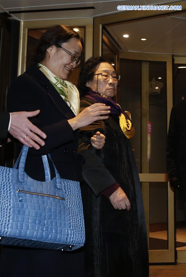 SWEDEN-STOCKHOLM-NOBEL PRIZE-CHINA-TU YOUYOU-ARRIVAL