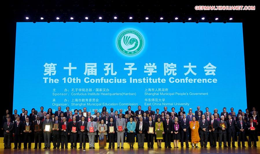 CHINA-SHANGHAI-LIU YANDONG-CONFUCIUS INSTITUTE CONFERENCE (CN)