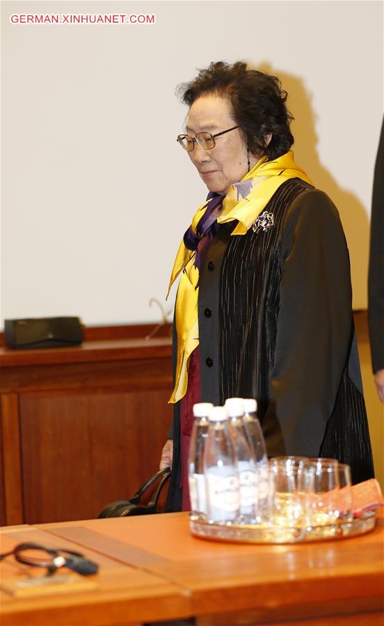 SWEDEN-STOCKHOLM-NOBEL PRIZE-MEDICINE-PRESS CONFERENCE-TU YOUYOU