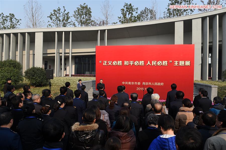 CHINA-NANJING MASSACRE MEMORIAL HALL-NEW HALL OPENING (CN)