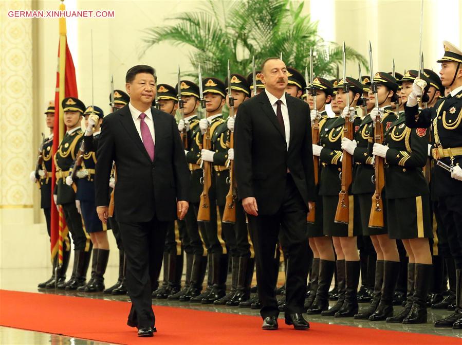 CHINA-BEIJING-XI JINPING-AZERBAIJAN-WELCOMING CEREMONY (CN)