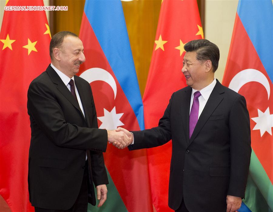 CHINA-BEIJING-XI JINPING-AZERBAIJAN-WELCOMING CEREMONY (CN)