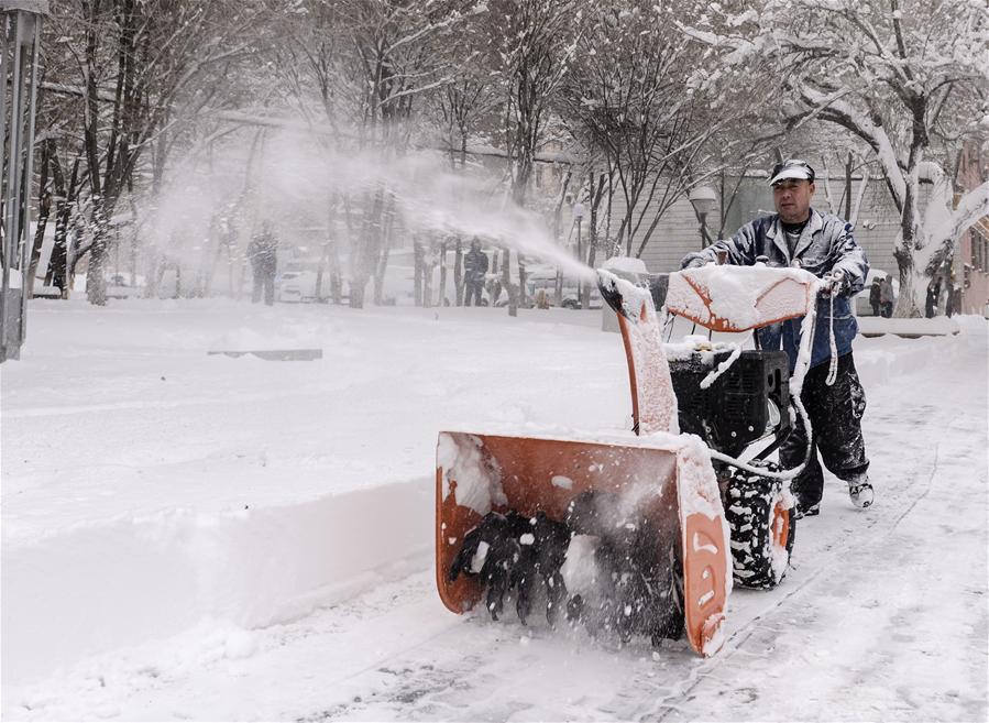 CHINA-XINJIANG-URUMQI-SNOWSTORM (CN)