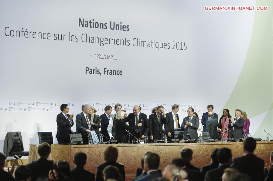 FRANCE-PARIS-COP 21-AGREEMENT-ADOPTED