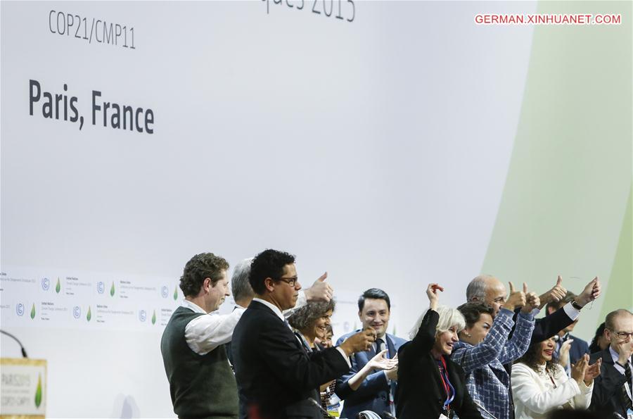 FRANCE-PARIS-COP 21-AGREEMENT-ADOPTED