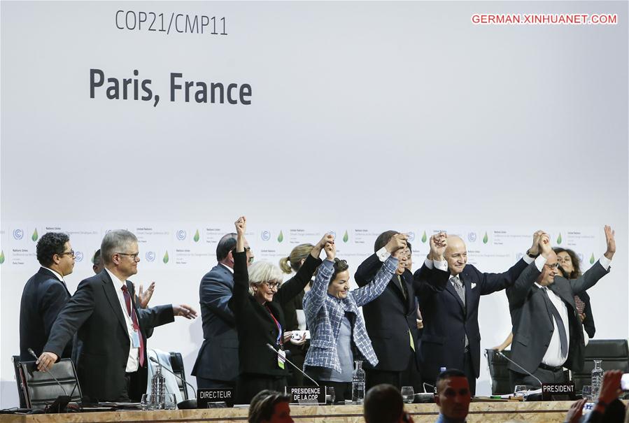 FRANCE-PARIS-COP 21-AGREEMENT-ADOPTED