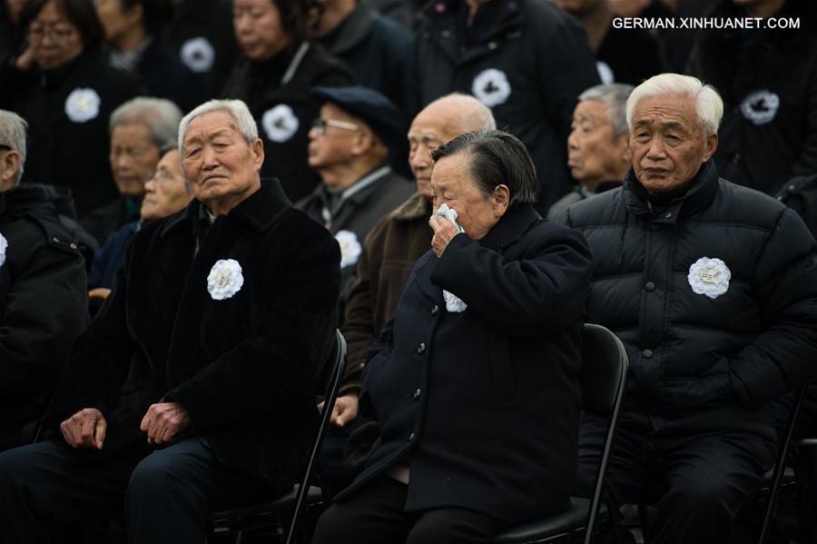 CHINA-NANJING MASSACRE VICTIMS-STATE MEMORIAL CEREMONY(CN)