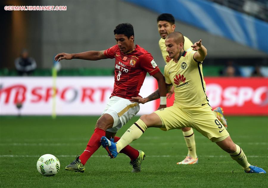 (SP)JAPAN-OSAKA-SOCCER-CLUB WORLD CUP-QUARTERFINALS-GUANGZHOU EVERGRANDE VS MEXICO CLUB AMERICA