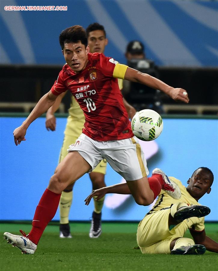 (SP)JAPAN-OSAKA-SOCCER-CLUB WORLD CUP-QUARTERFINALS-GUANGZHOU EVERGRANDE VS MEXICO CLUB AMERICA