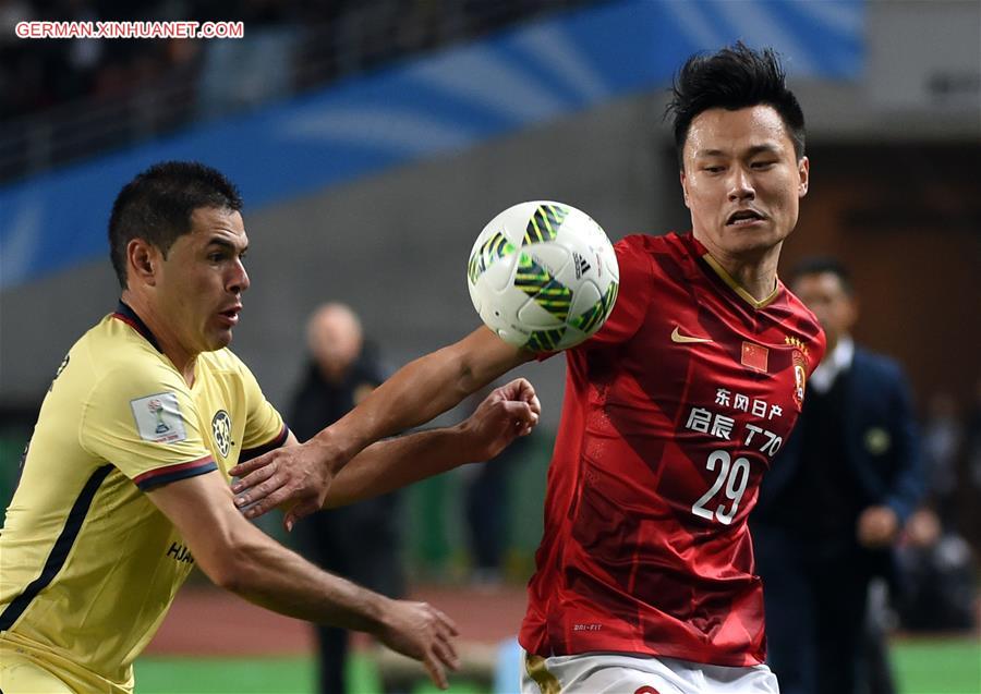 (SP)JAPAN-OSAKA-SOCCER-CLUB WORLD CUP-QUARTERFINALS-GUANGZHOU EVERGRANDE VS MEXICO CLUB AMERICA