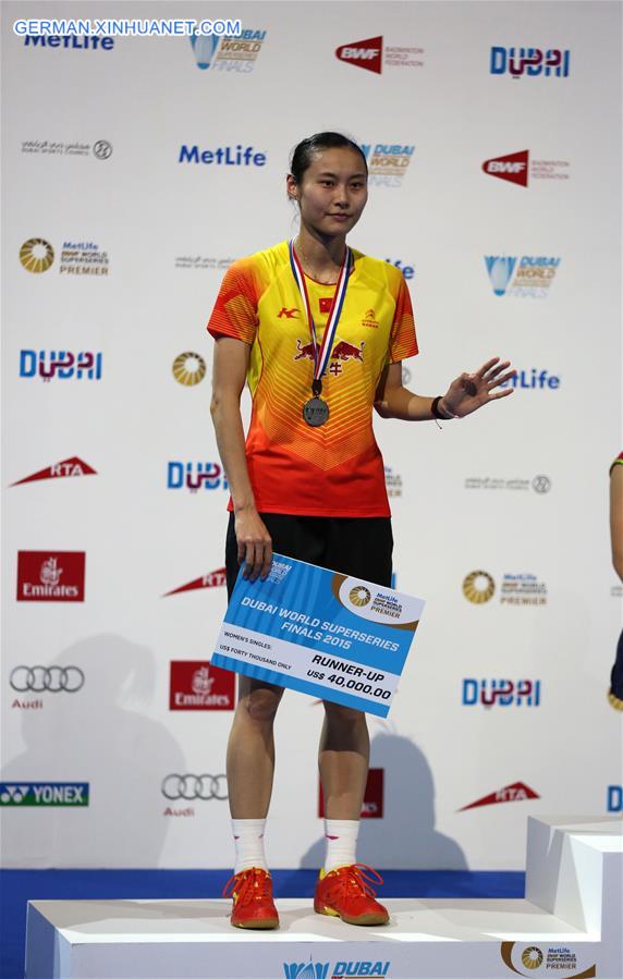 (SP)UAE-DUBAI-BADMINTON-BWF-WOLRD SUPERSERIES FINALS