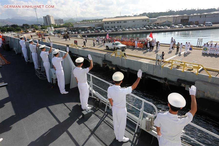 US-HAWAII-CHINESE FLOTILLA-VISIT