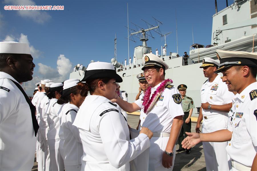 US-HAWAII-CHINESE FLOTILLA-VISIT