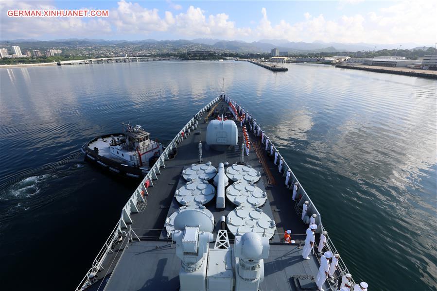 US-HAWAII-CHINESE FLOTILLA-VISIT