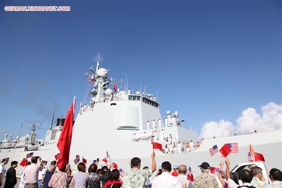 US-HAWAII-CHINESE FLOTILLA-VISIT