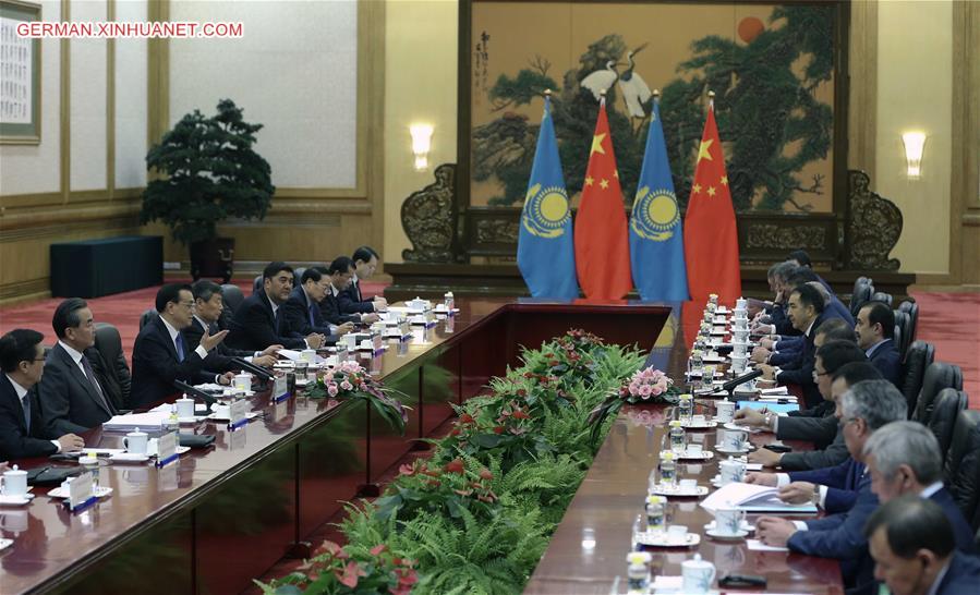 CHINA-BEIJING-LI KEQIANG-KAZAKHSTAN PM-TALKS(CN)