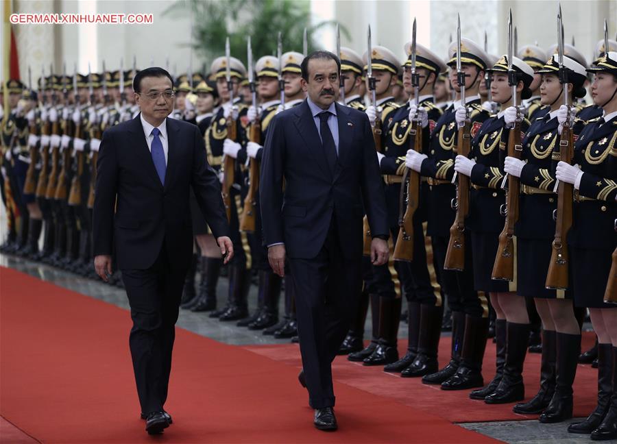 CHINA-BEIJING-LI KEQIANG-KAZAKHSTAN PM-TALKS(CN)