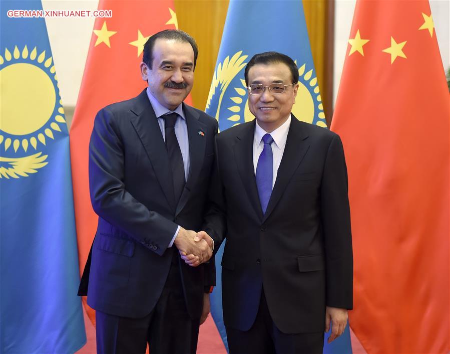 CHINA-BEIJING-LI KEQIANG-KAZAKHSTAN PM-TALKS(CN)