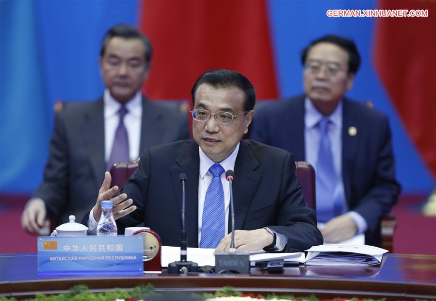 CHINA-ZHENGZHOU-SCO PRIME MINISTERS' MEETING-LI KEQIANG (CN)