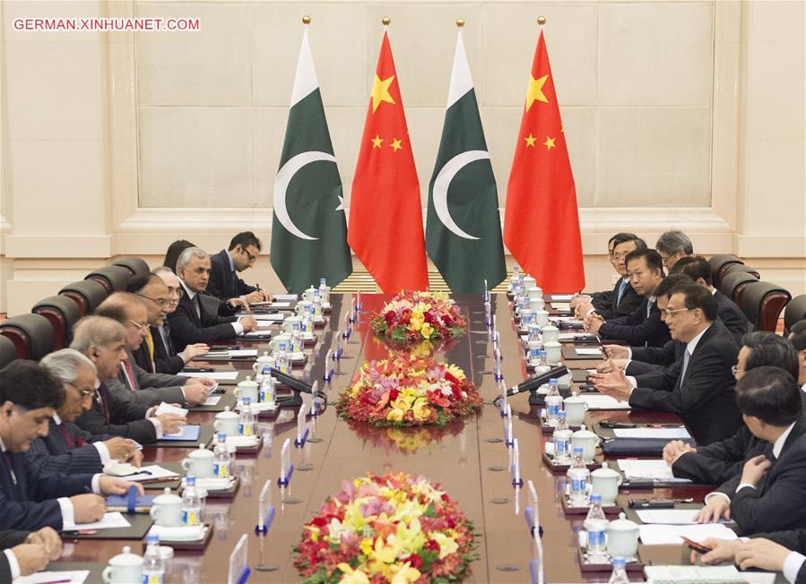 CHINA-ZHENGZHOU-LI KEQIANG-PAKISTANI PM-MEETING (CN) 