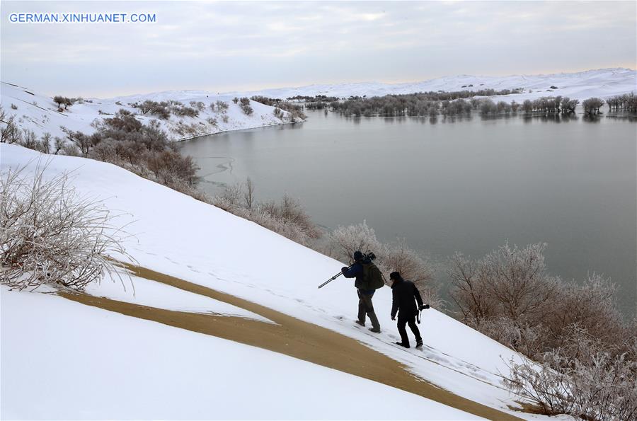 #CHINA-XINJIANG-TAKLIMAKAN-SNOW SCENERY (CN)