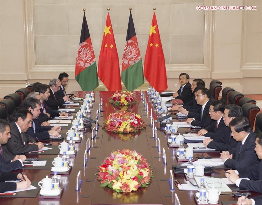 CHINA-ZHENGZHOU-LI KEQIANG-AFGHANISTAN'S CEO-MEETING (CN)