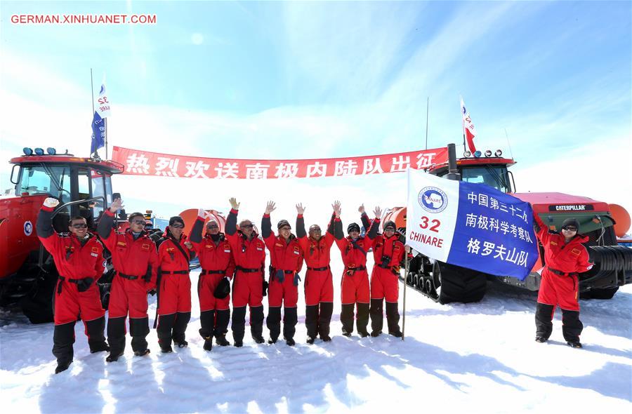 ANTARCTICA-CHINA-ZHONGSHAN STATION-32ND EXPEDITION-INLAND EXPEDITION