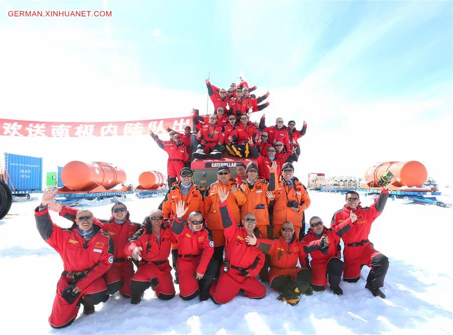 ANTARCTICA-CHINA-ZHONGSHAN STATION-32ND EXPEDITION-INLAND EXPEDITION