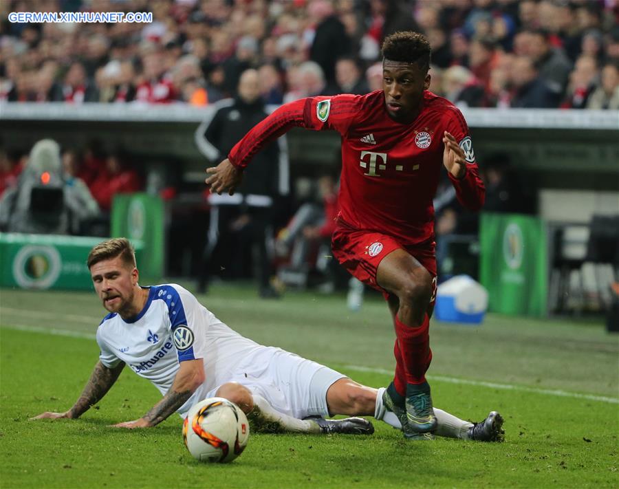 (SP)GERMANY-MUNICH-GERMAN CUP-BAYERN MUNICH VS DARMSTADT