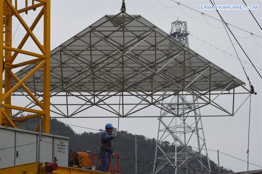 CHINA-GUIZHOU-RADIO TELESCOPE FAST-REFLECTOR INSTALLATION (CN) 