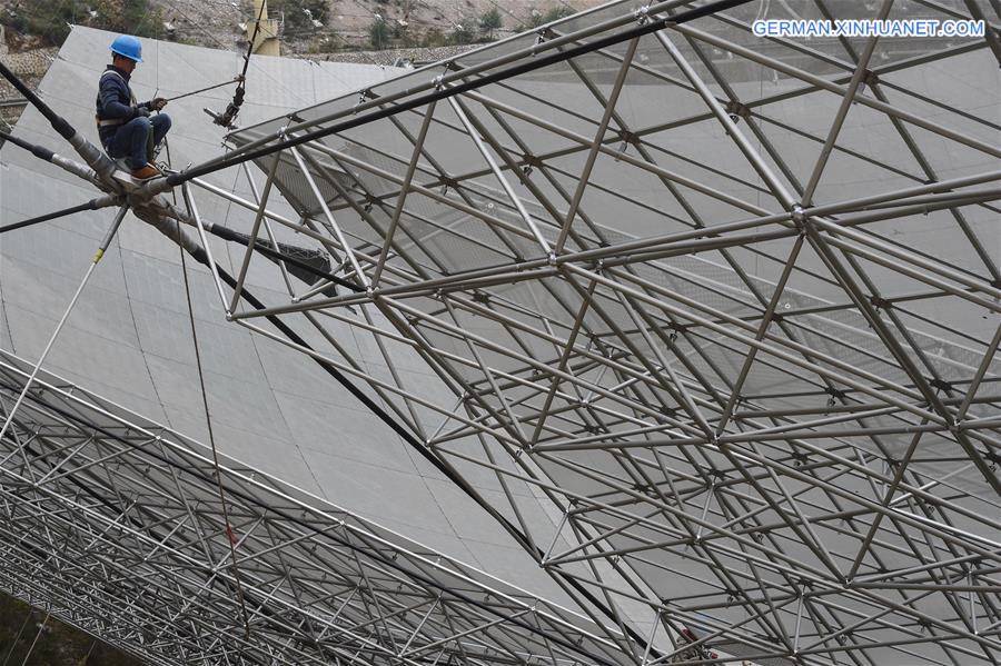 CHINA-GUIZHOU-RADIO TELESCOPE FAST-REFLECTOR INSTALLATION (CN) 