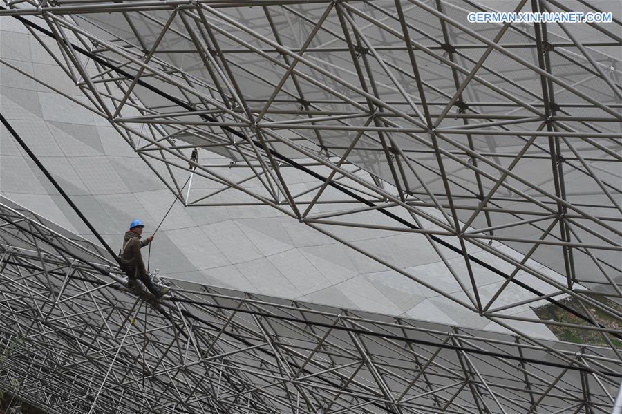 CHINA-GUIZHOU-RADIO TELESCOPE FAST-REFLECTOR INSTALLATION (CN) 