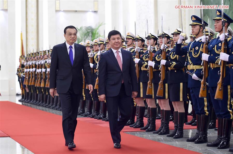 CHINA-BEIJING-LI KEQIANG-KYRGYZSTAN PM-TALKS(CN)