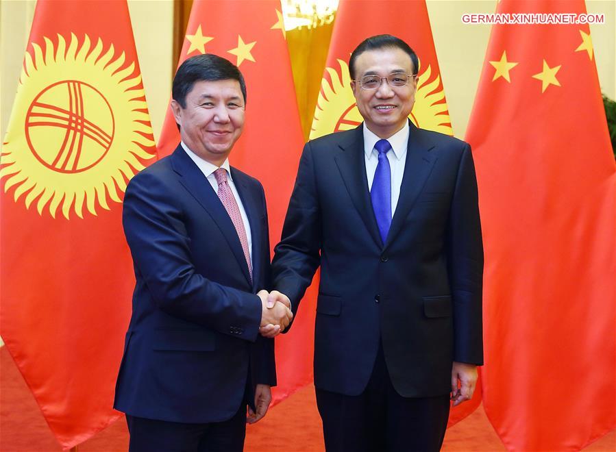 CHINA-BEIJING-LI KEQIANG-KYRGYZSTAN PM-TALKS(CN)