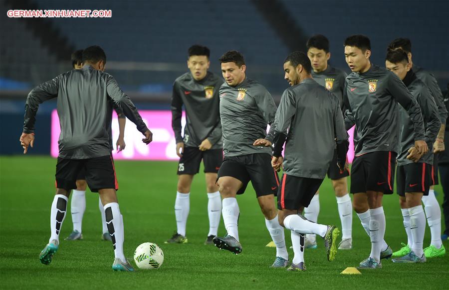 (SP)JAPAN-YOKOHAMA-CLUB WORLD CUP-EVERGRANDE-TRANING