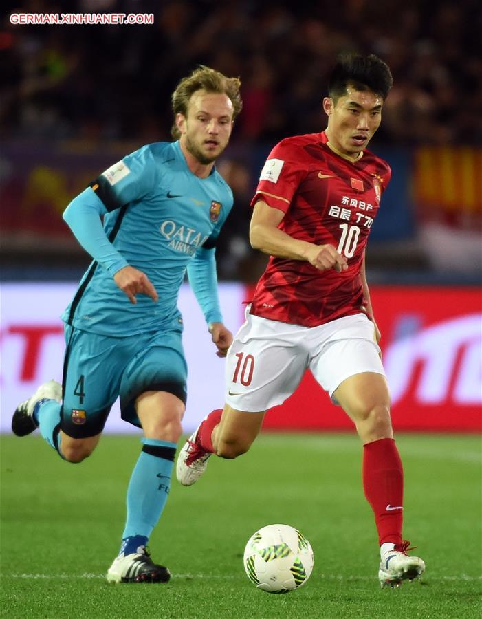 (SP)JAPAN-YOKOHAMA-SOCCER-CLUB WORLD CUP-SEMIFINALS-GUANGZHOU EVERGRANDE VS BARCELONA