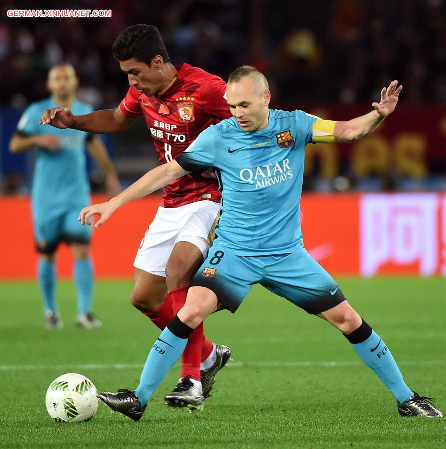 (SP)JAPAN-YOKOHAMA-SOCCER-CLUB WORLD CUP-SEMIFINALS-GUANGZHOU EVERGRANDE VS BARCELONA