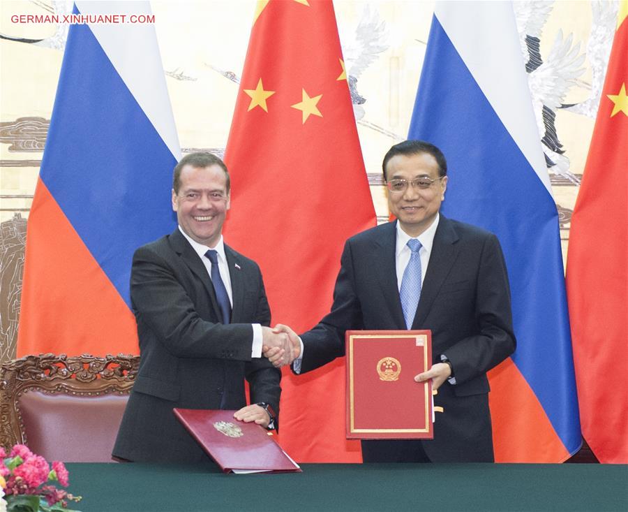 CHINA-BEIJING-RUSSIA-PM-REGULAR MEETING (CN)