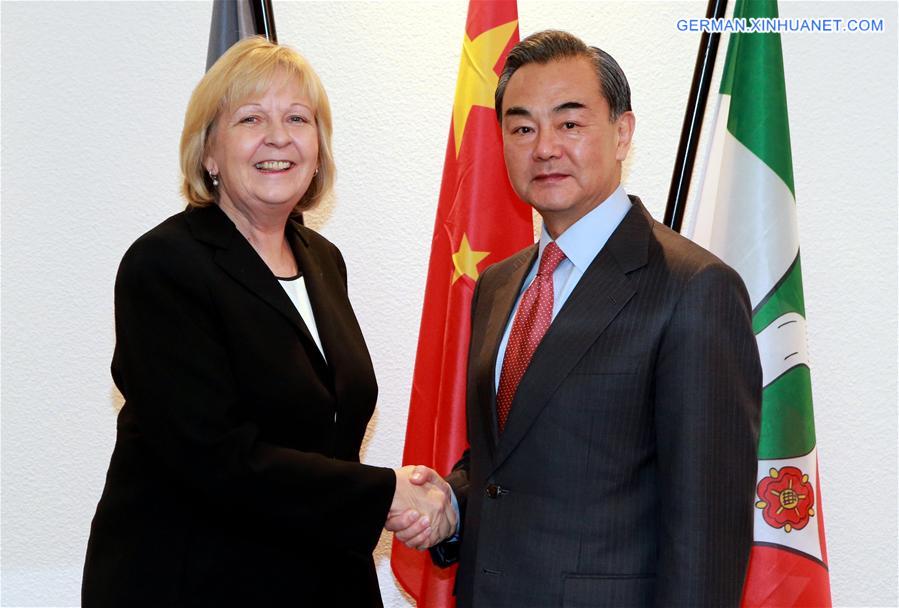 GERMANY-DUESSELDORF-CHINA-WANG YI-MEETING