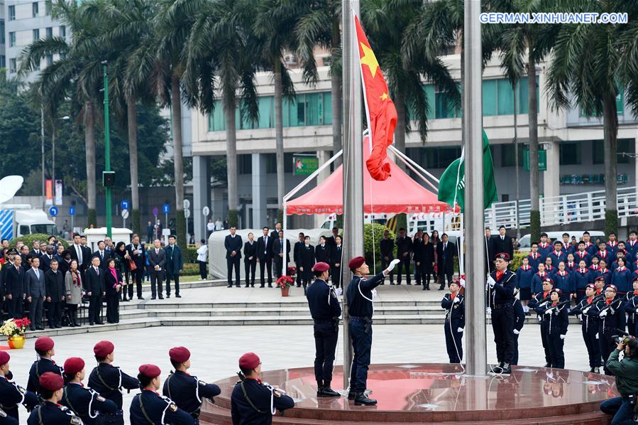 CHINA-MACAO-FLAG-RAISING CEREMONY (CN)